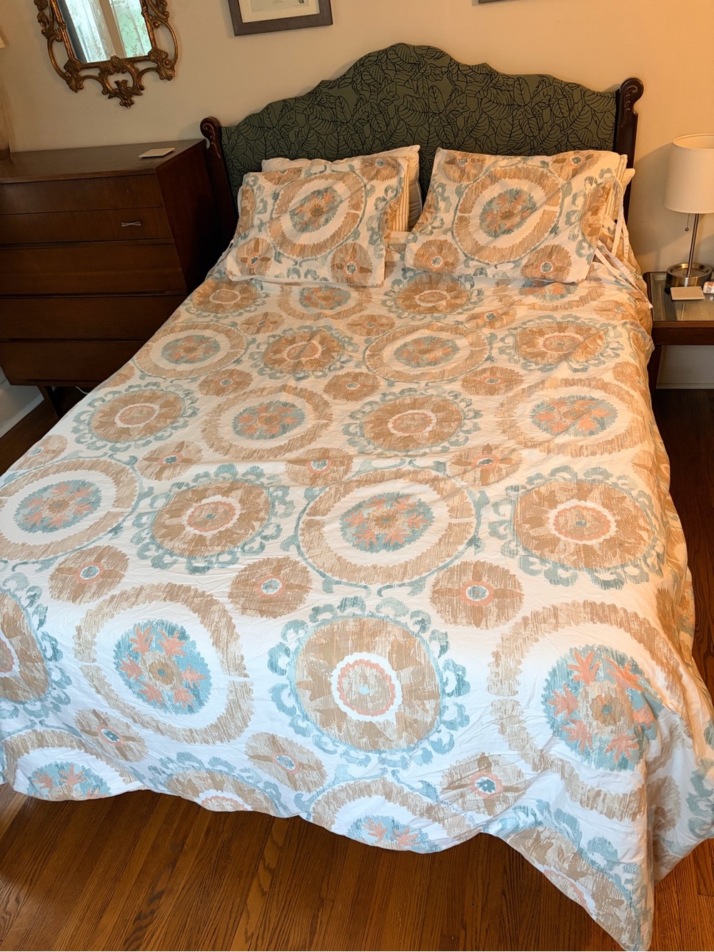 Threshold Medallion Duvet Cover in Cream, Tan & Blue